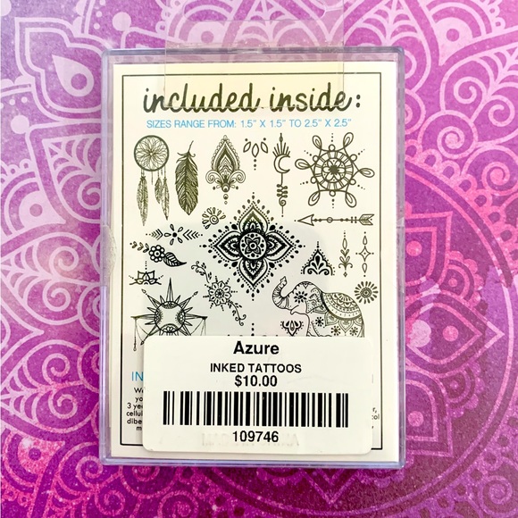 Inked by Dani / Mini Henna Inspired Temporary Tattoos - NEW - Picture 2 of 4